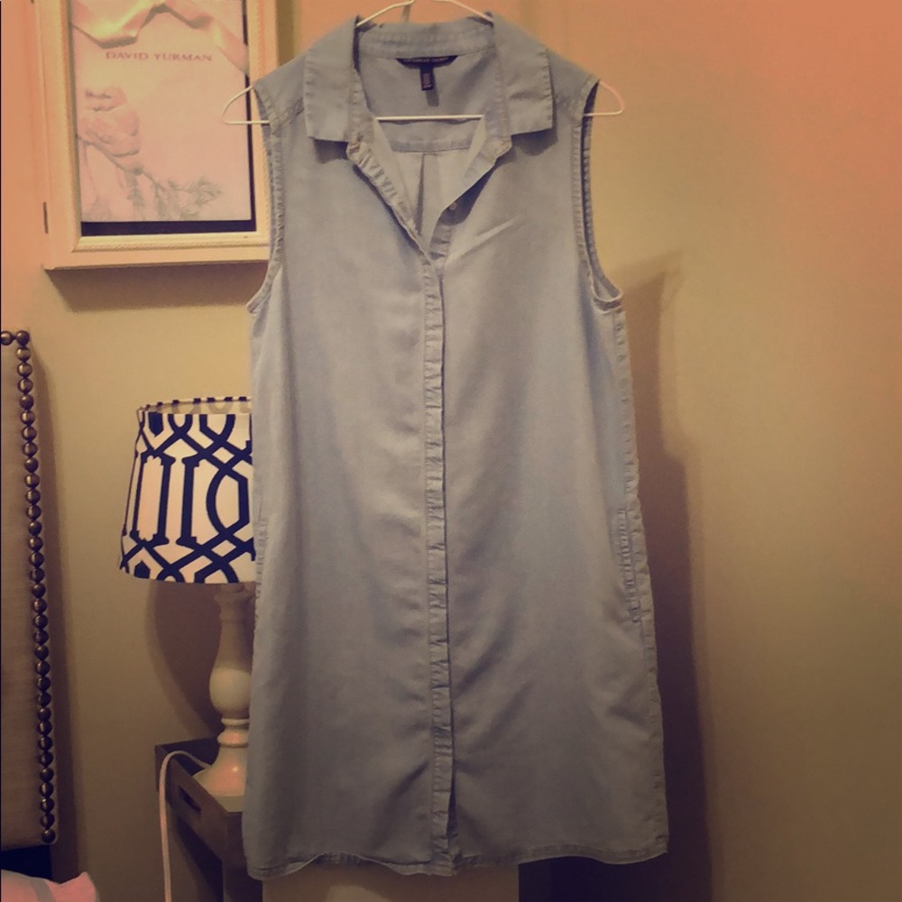 Chambray Shirt Dress